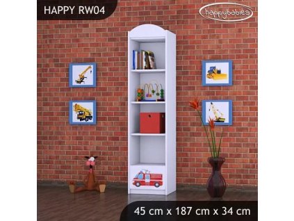 Regál Happy RW04 - hasičské auto (Barva bílá)
