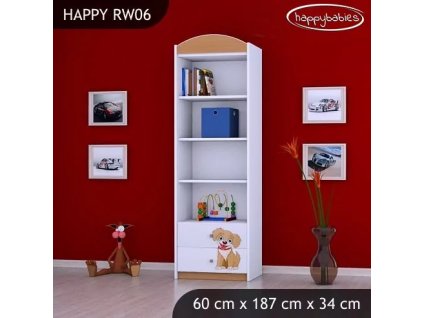 Regál Happy RW06 - pejsek (Barva bílá)