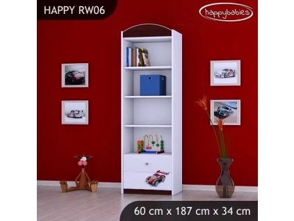 Regál Happy RW06 - super bolid (Barva bílá)