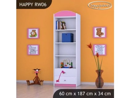 Regál Happy RW06 - žirafa (Barva bílá)