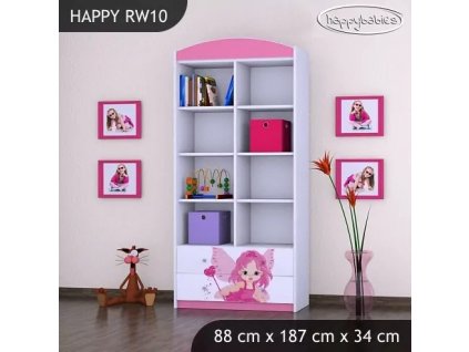 Regál Happy RW10 -čarodějka (Barva bílá)