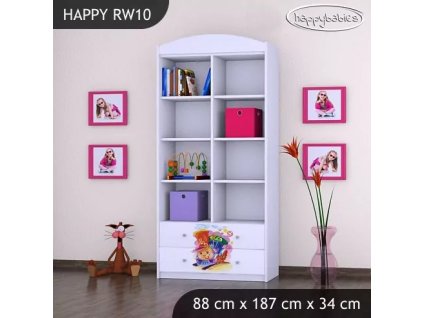 Regál Happy RW10 -jednorožec (Barva bílá)