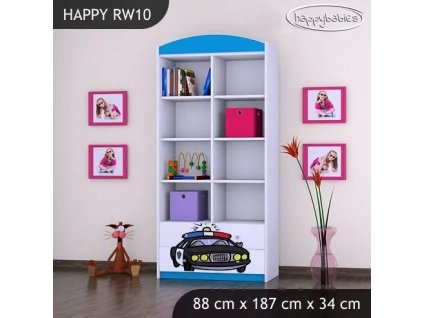 Regál Happy RW10 - policie (Barva bílá)