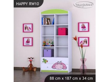 Regál Happy RW10 - safari (Barva bílá)