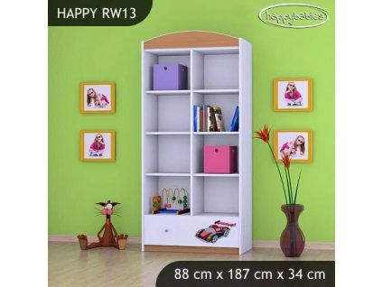 Regál Happy RW13 - super bolid (Barva bílá)