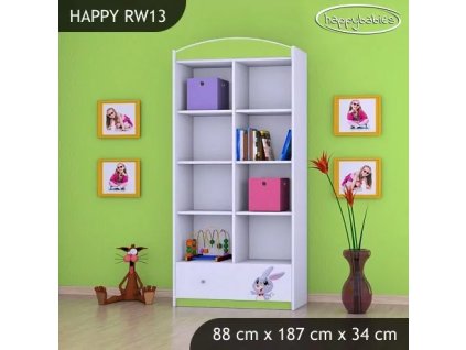 Regál Happy RW13 - super zajíček (Barva bílá)