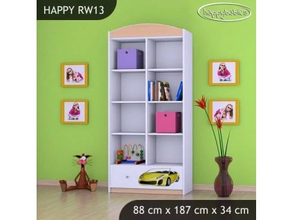 Regál Happy RW13 - závod (Barva bílá)