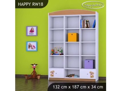 Regál Happy RW18 - pejsek (Barva bílá)