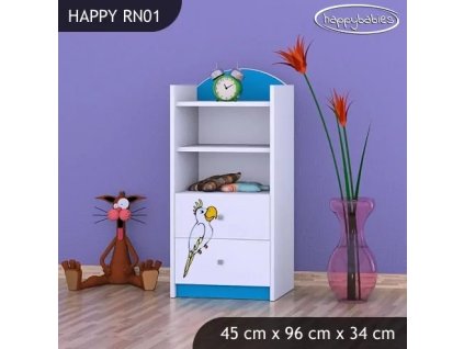 Regál Happy RN01 - pirát (Barva bílá)
