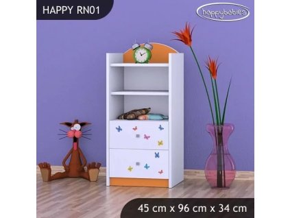 Regál Happy RN01 - sloník (Barva bílá)