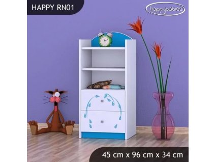 Regál Happy RN01 - stříkající sloník (Barva bílá)