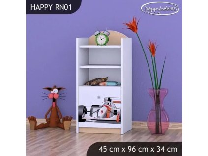 Regál Happy RN01 - formule (Barva bílá)
