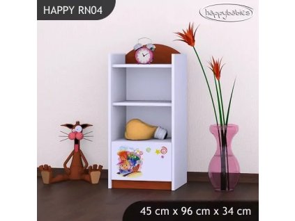 Regál Happy RN04 - hrající lokomotiva (Barva bílá)