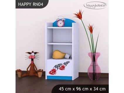 Regál Happy RN04 -  závod F1 (Barva bílá)