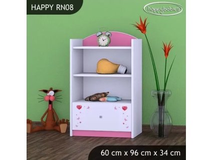 Regál Happy RN08 - medvídek s balónky (Barva bílá)