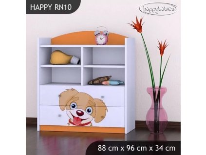 Regál Happy RN10 - pejsek (Barva bílá)