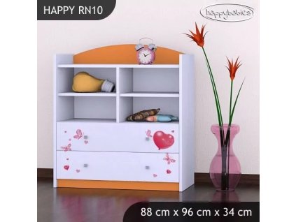 Regál Happy RN10 - medvídek s balónky (Barva bílá)