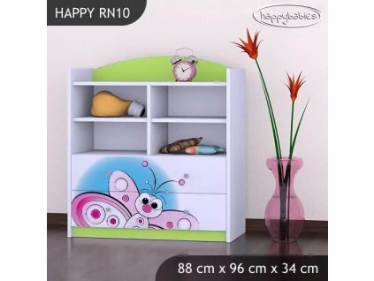 Regál Happy RN10 - motýlek (Barva bílá)