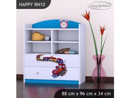 Regál Happy RN10 - vláček (Barva bílá)