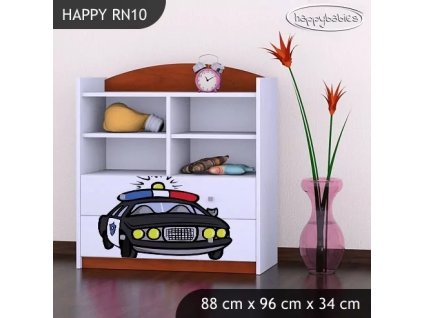 Regál Happy RN10 - policie (Barva bílá)
