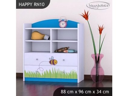 Regál Happy RN10 - včelka (Barva bílá)
