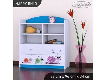 Regál Happy RN10 - slimák (Barva bílá)