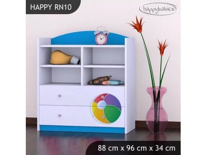 Regál Happy RN10 - slon s balónkem (Barva bílá)