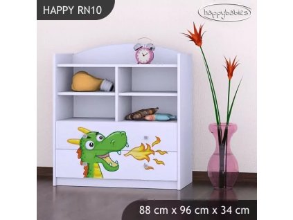 Regál Happy RN10 - drak (Barva bílá)