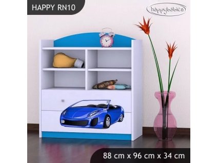 Regál Happy RN10 - závod (Barva bílá)