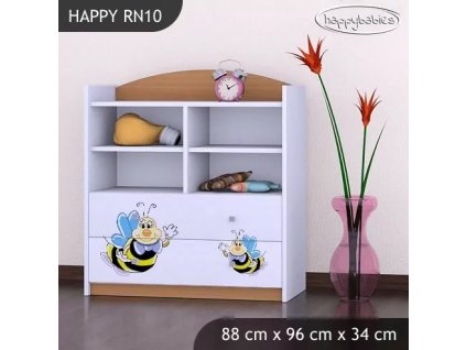 Regál Happy RN10 - usměvavá  včelka (Barva bílá)