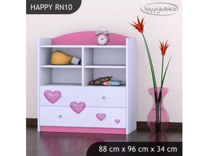 Regál Happy RN10 - zamilovaný skřítek (Barva bílá)