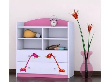 Regál Happy RN10 - žirafa (Barva bílá)