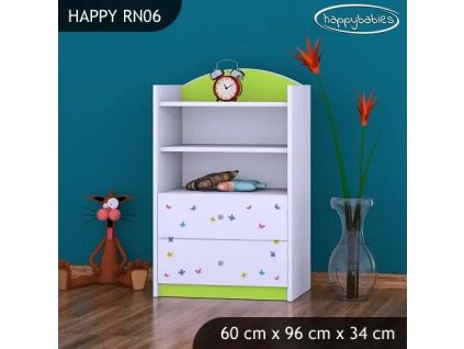 Regál Happy RN06 - sloník (Barva bílá)