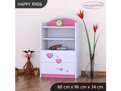 Regál Happy RN06 - zamilovaný skřítek (Barva bílá)