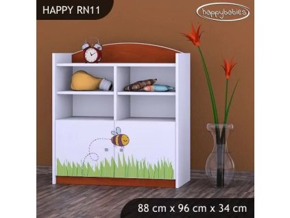 Regál Happy RN11 - včelka (Barva bílá)