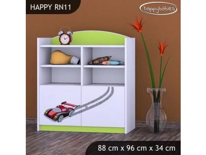 Regál Happy RN11 - super bolid (Barva bílá)