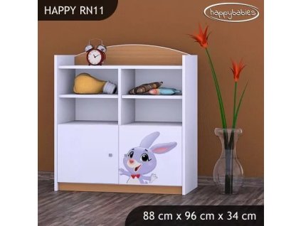Regál Happy RN11 - super zajíček (Barva bílá)