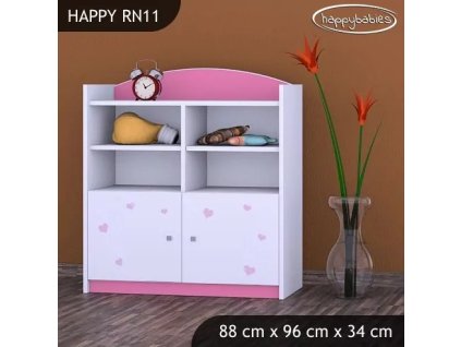 Regál Happy RN11 - zelená čarodějka (Barva bílá)