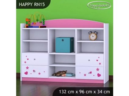 Regál Happy RN15 - čarodějka (Barva bílá)