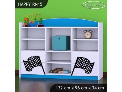 Regál Happy RN15 - ferrari (Barva bílá)
