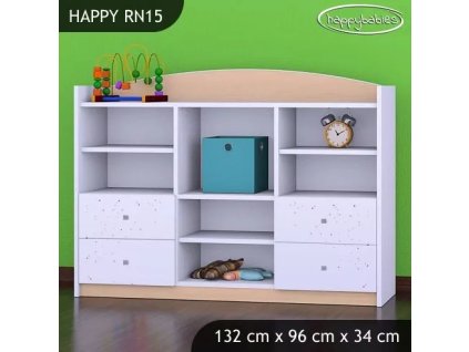 Regál Happy RN15 - víla se srdcem (Barva bílá)