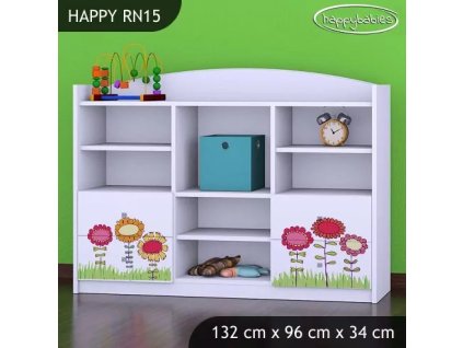 Regál Happy RN15 - včelka (Barva bílá)