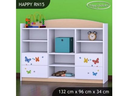 Regál Happy RN15 - safari (Barva bílá)