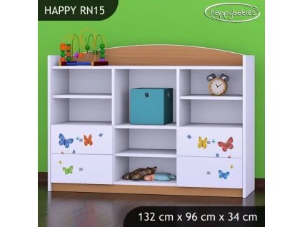 Regál Happy RN15 - sloník (Barva bílá)