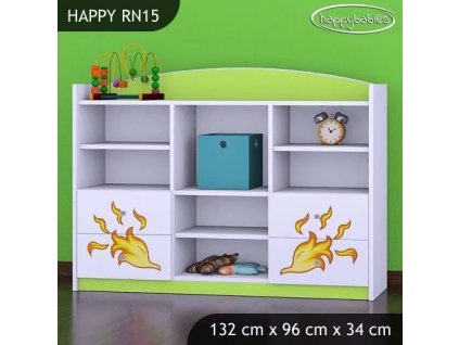 Regál Happy RN15 - drak (Barva bílá)