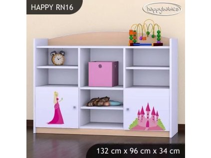 Regál Happy RN16 -  víla se srdcem (Barva bílá)