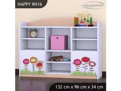 Regál Happy RN16 -  včelka (Barva bílá)