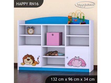 Regál Happy RN16 -  safari (Barva bílá)