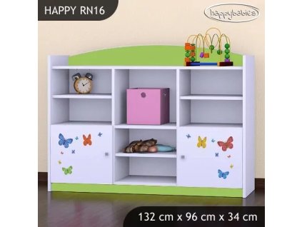 Regál Happy RN16 - sloník (Barva bílá)