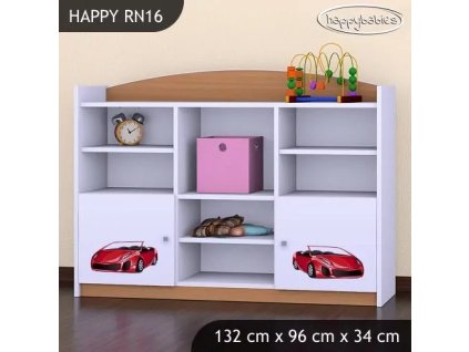 Regál Happy RN16 - závod (Barva bílá)